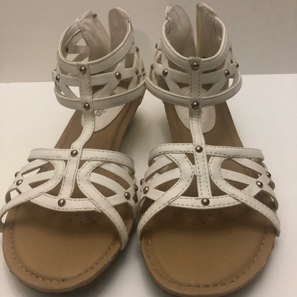 Sole sensibility white wedge gladiator sandals - Picture 3 of 6